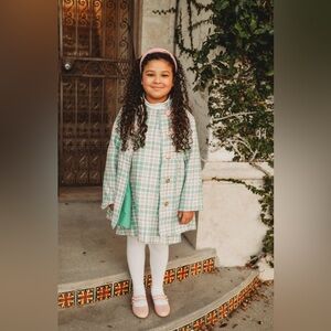 The Beaufort Bonnet Company Pink and Green Plaid Dress